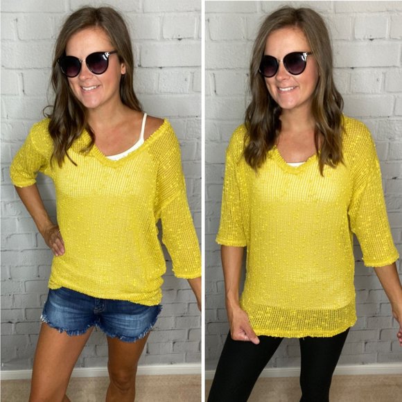 Tops - Mustard Top NWT